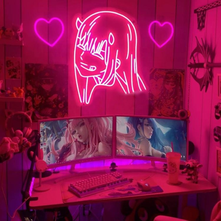 Happy Birthday Led Custom Neon Flex Sign Favourite Anime Custom Neon Signs Lights for Wall