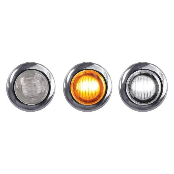 SEROK 3/4" DUAL REVOLUTION AMBER MARKER to BLUE AUXILIARY LED LIGHT