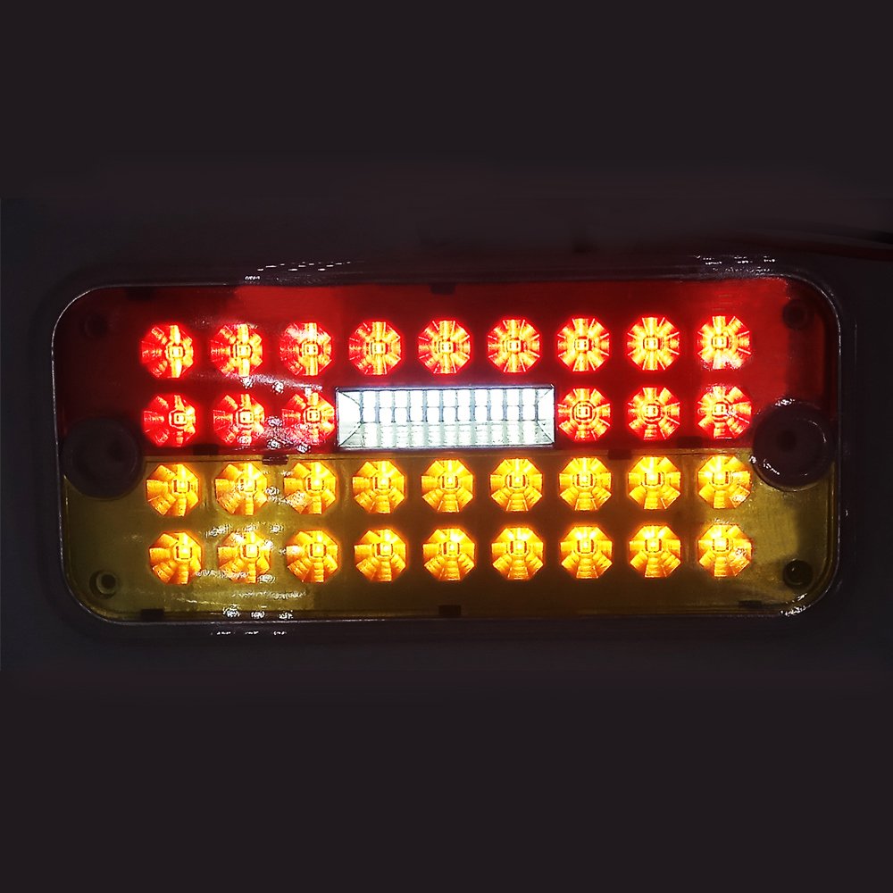 Auto Truck Lighting Systems Solutions High Quality Three Color 10inch Led Combination Tail Light