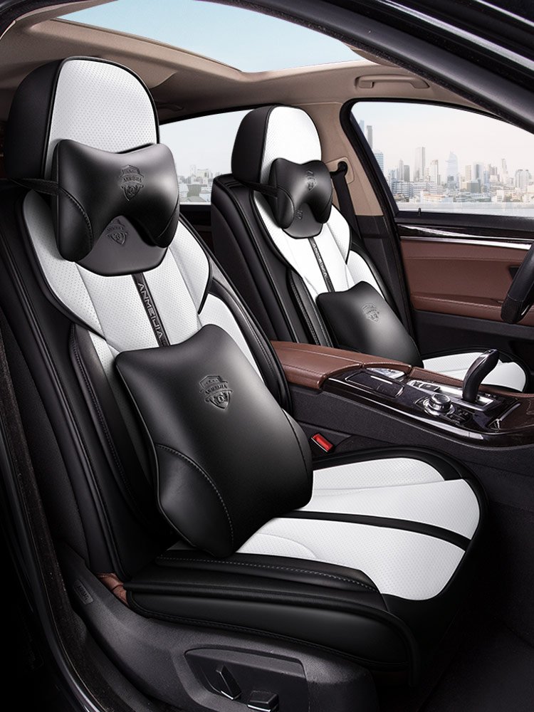 2022 New Design Car Seat Covers PU Leather Luxury Universal Full Set Car Seat Covers for Girls for KIA RIO Wholesale