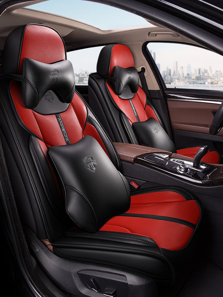 2022 New Design Car Seat Covers PU Leather Luxury Universal Full Set Car Seat Covers for Girls for KIA RIO Wholesale