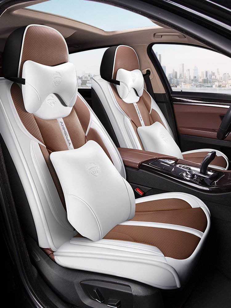2022 New Design Car Seat Covers PU Leather Luxury Universal Full Set Car Seat Covers for Girls for KIA RIO Wholesale