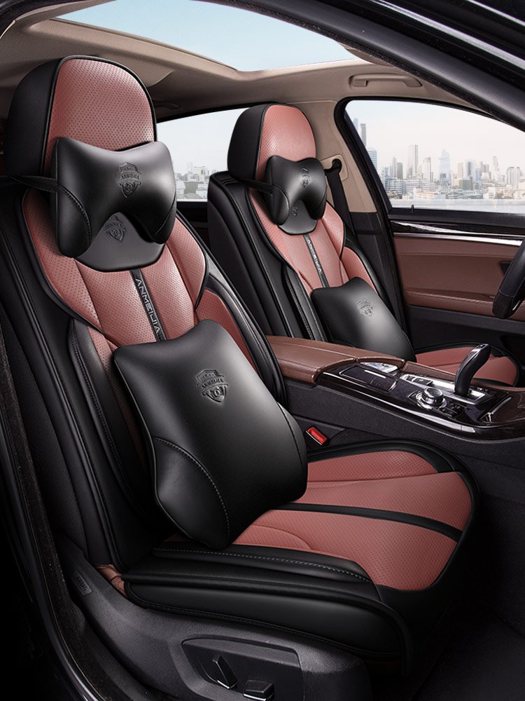 2022 New Design Car Seat Covers PU Leather Luxury Universal Full Set Car Seat Covers for Girls for KIA RIO Wholesale