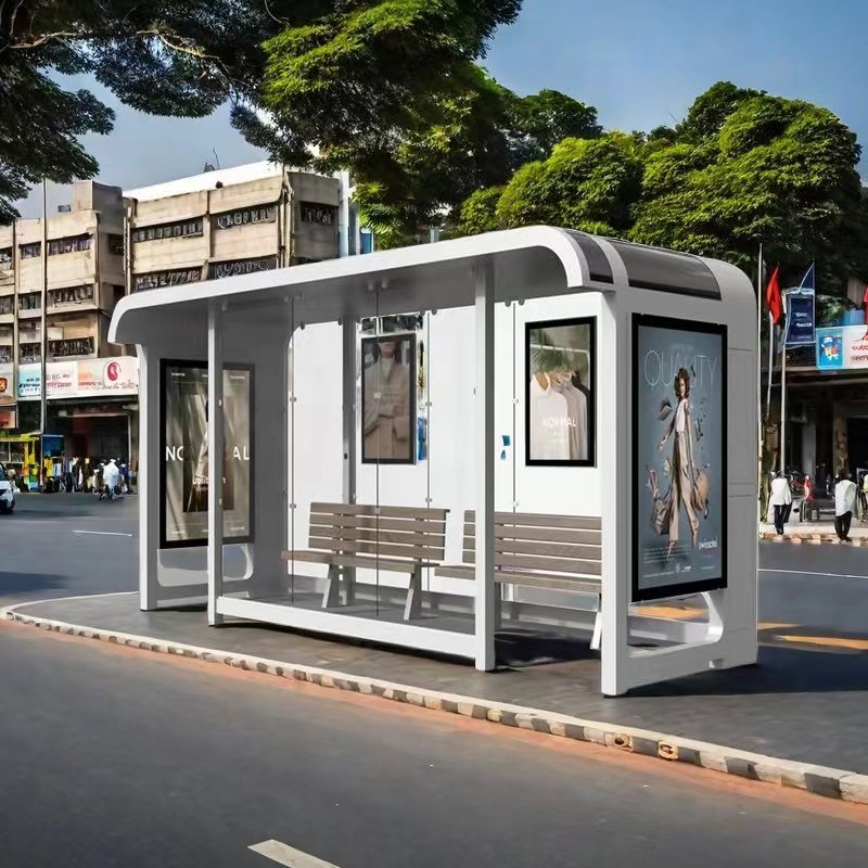 Bus Station Waiting Chairs Bus Station Multi Functional Bus Stop Shelter