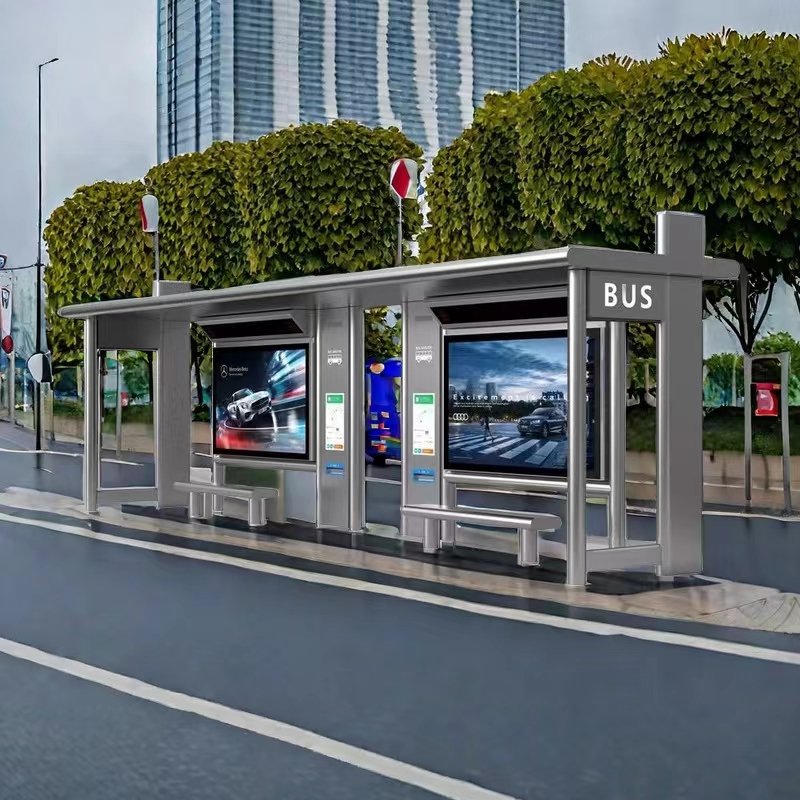 Bus Station Waiting Chairs Bus Station Multi Functional Bus Stop Shelter