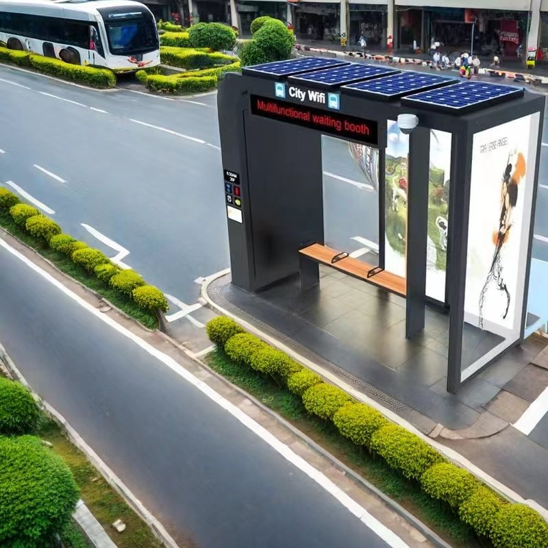 Bus Station Waiting Chairs Bus Station Multi Functional Bus Stop Shelter