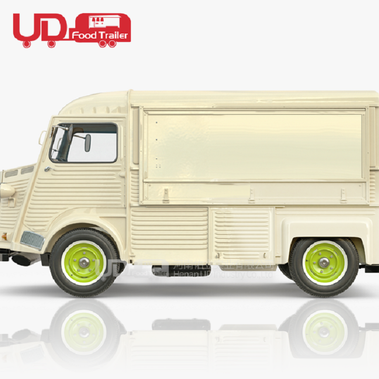 Mobile Shop Ice Cream Coffee Van Vintage Food Cart Electric Food Truck Citroen HY Hot Dog Cart for Sale