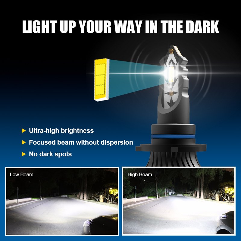 K30 Good Quality Auto Lighting System Car 11000 Lumen LED Headlight Xenon Zenon Bulbs Car LED Headlight H7 H4 H11 9005 9006