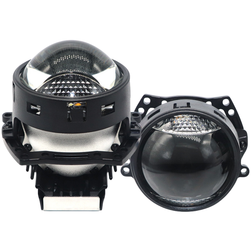 High Power Car Mini Led Projector Double Beam With DRL Turn Signal Light Auto Lighting System Car Led Headlight Lens