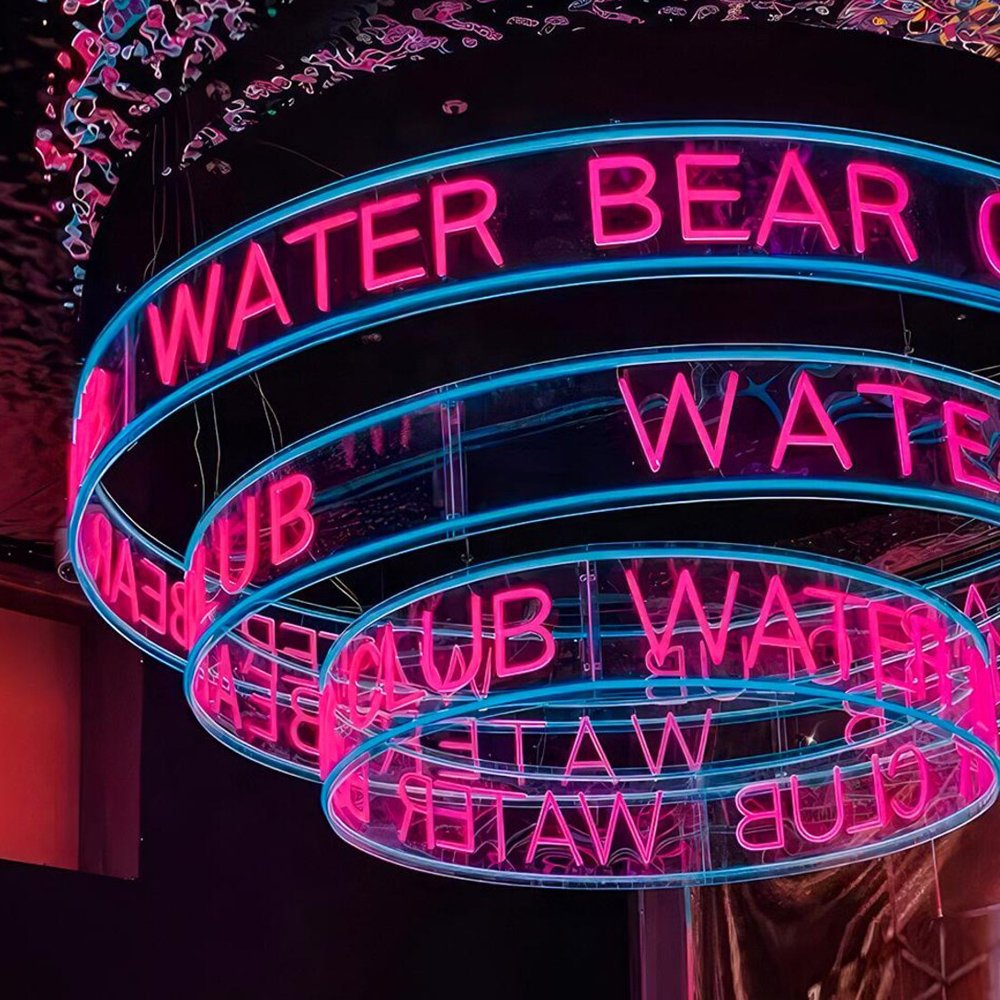 Free Design Ceiling Circle Round LED Neon Signage Sign Party Business Indoor Circle Neon Light Custom Neon Sign
