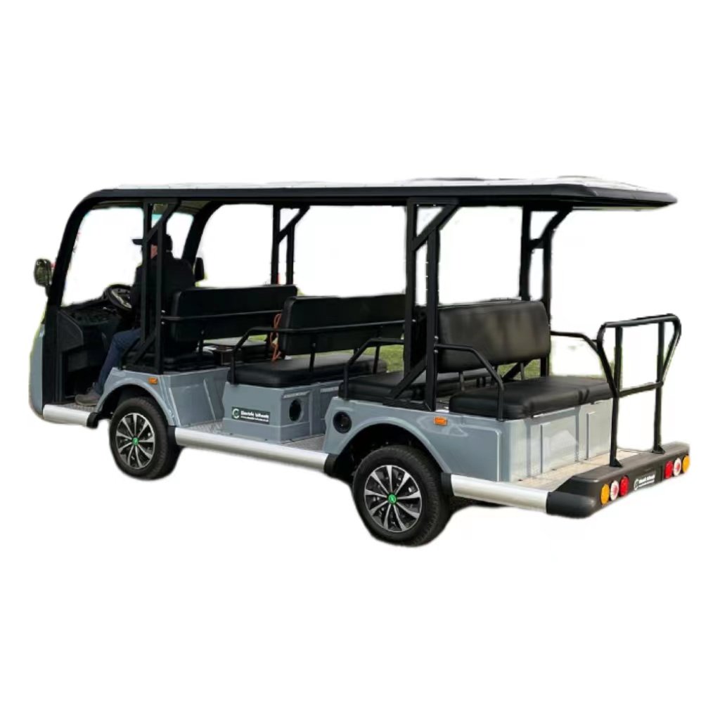 2023 New Energy 8-11seat Classic Trolley Bus Electric Sightseeing Golf Cart with Lithium Battery Low-price and High-quality