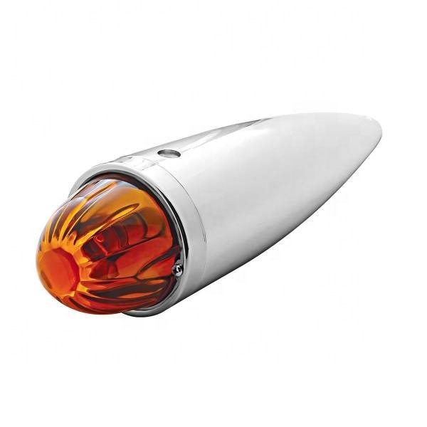 NEW Led Stop Tail Turn Lights W/chrome Bezel for Universal Truck Towing Trailer RV Bus Etc