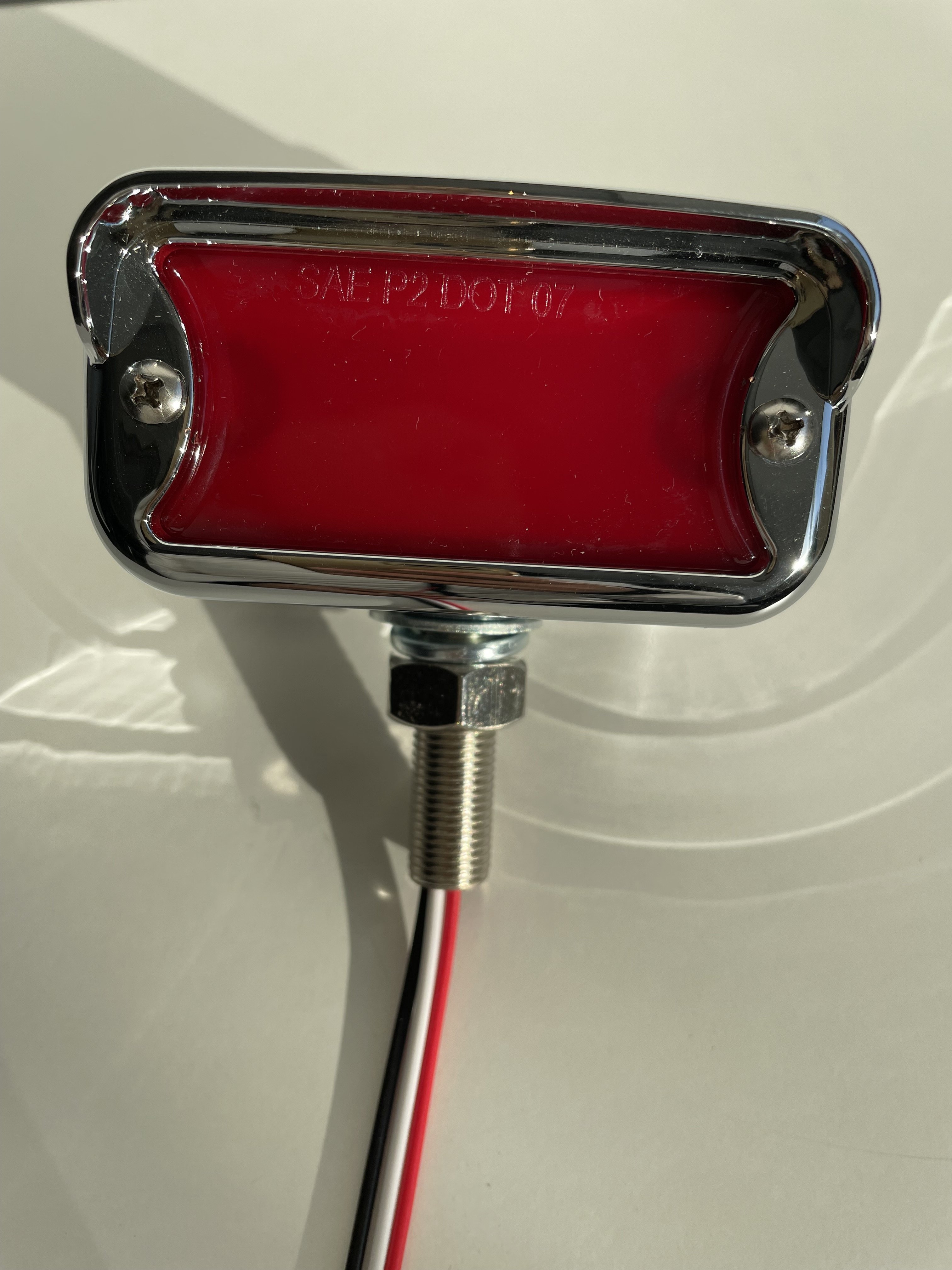 NEW Led Stop Tail Turn Lights W/chrome Bezel for Universal Truck Towing Trailer RV Bus Etc