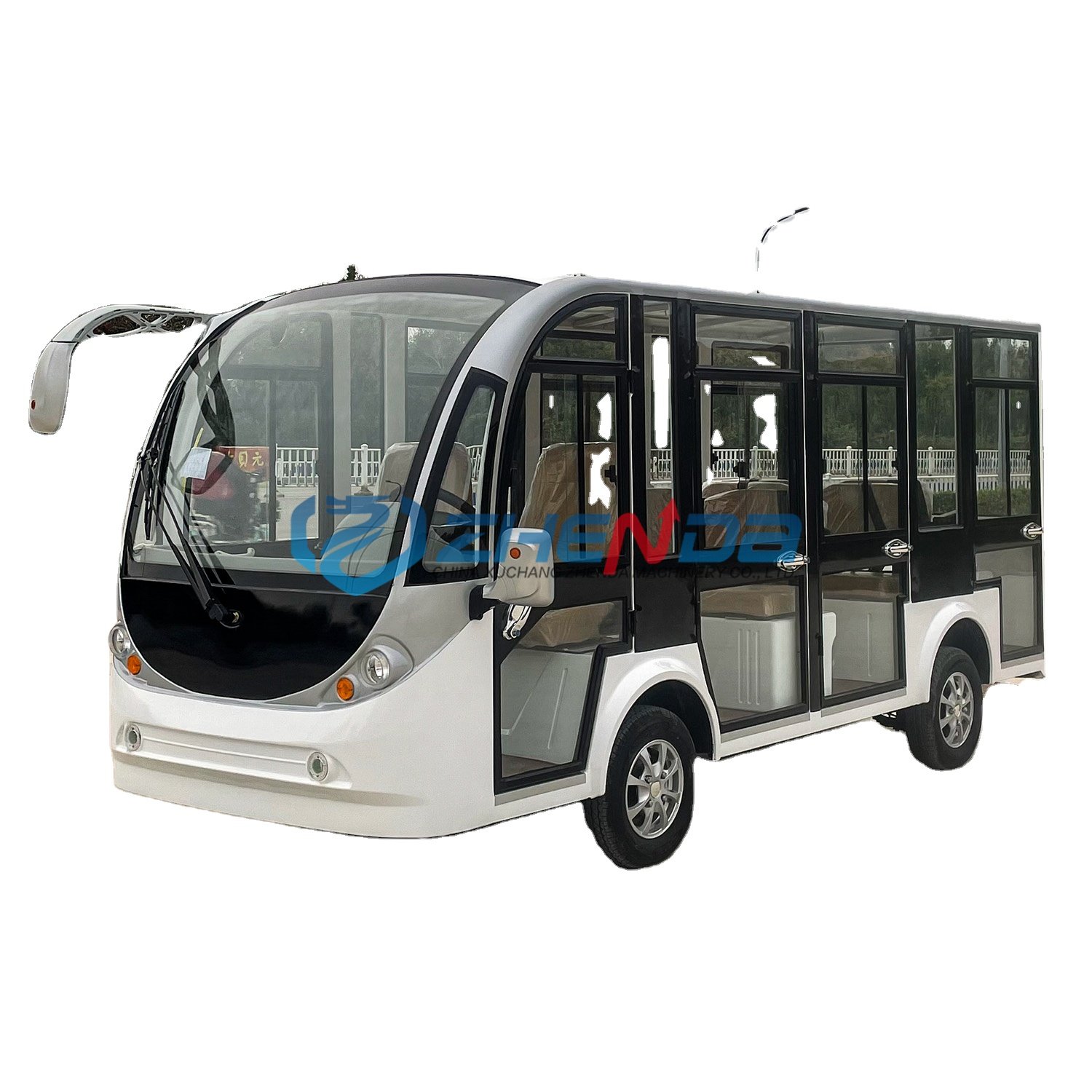 Factory Supply 14 Seater Scenery Spot Electric Tour Train Bus Tourist Shuttle Mini Sightseeing Car