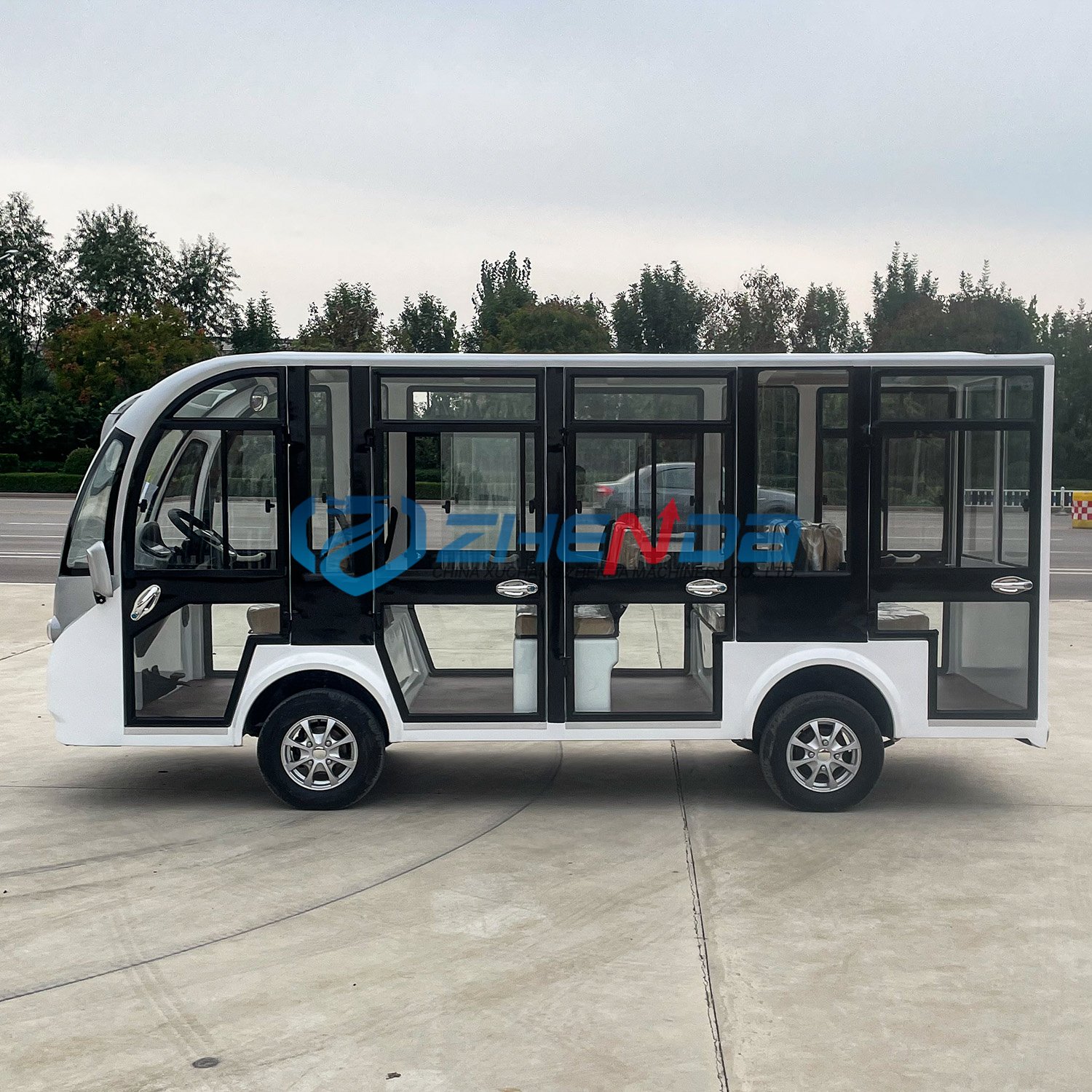 Factory Supply 14 Seater Scenery Spot Electric Tour Train Bus Tourist Shuttle Mini Sightseeing Car
