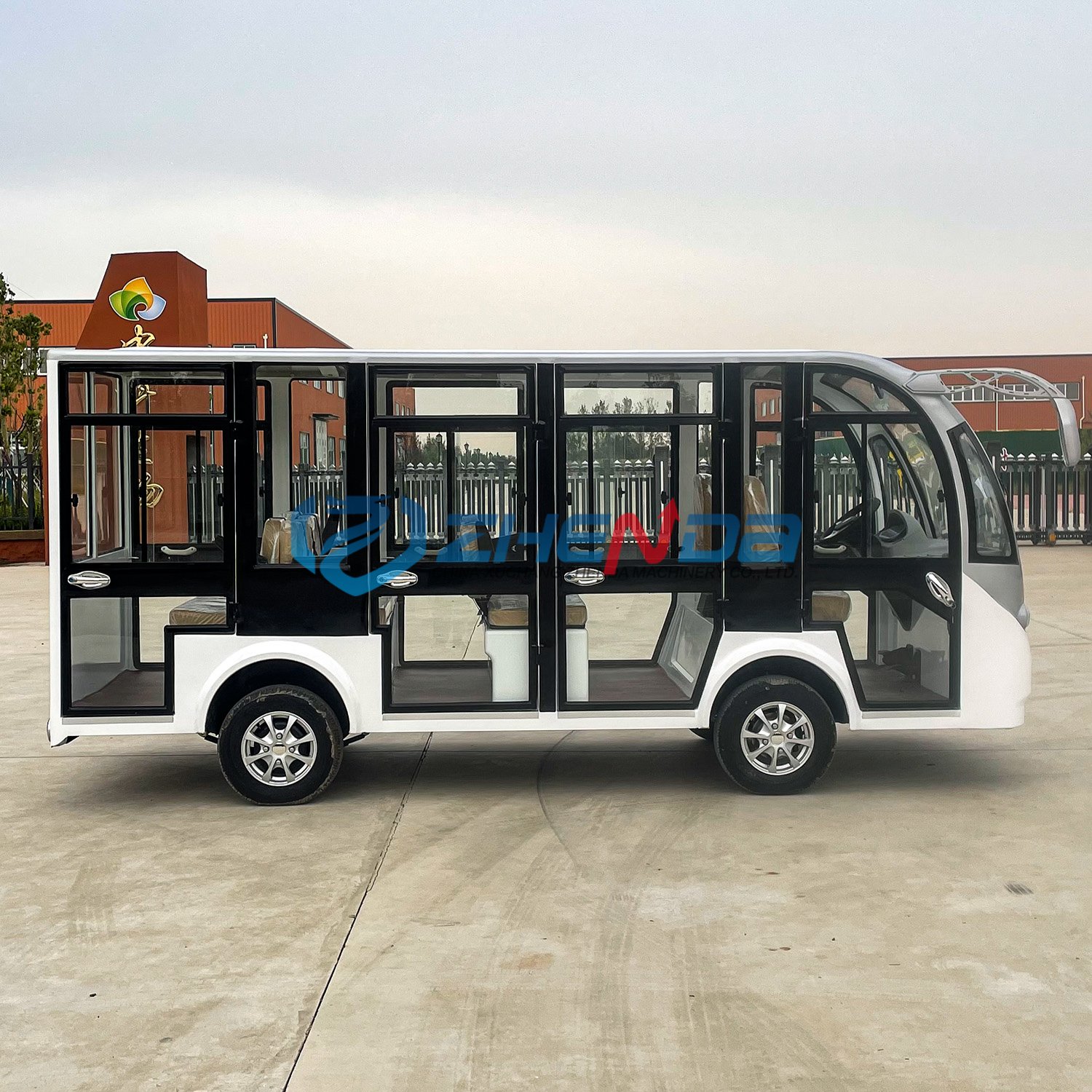 Factory Supply 14 Seater Scenery Spot Electric Tour Train Bus Tourist Shuttle Mini Sightseeing Car