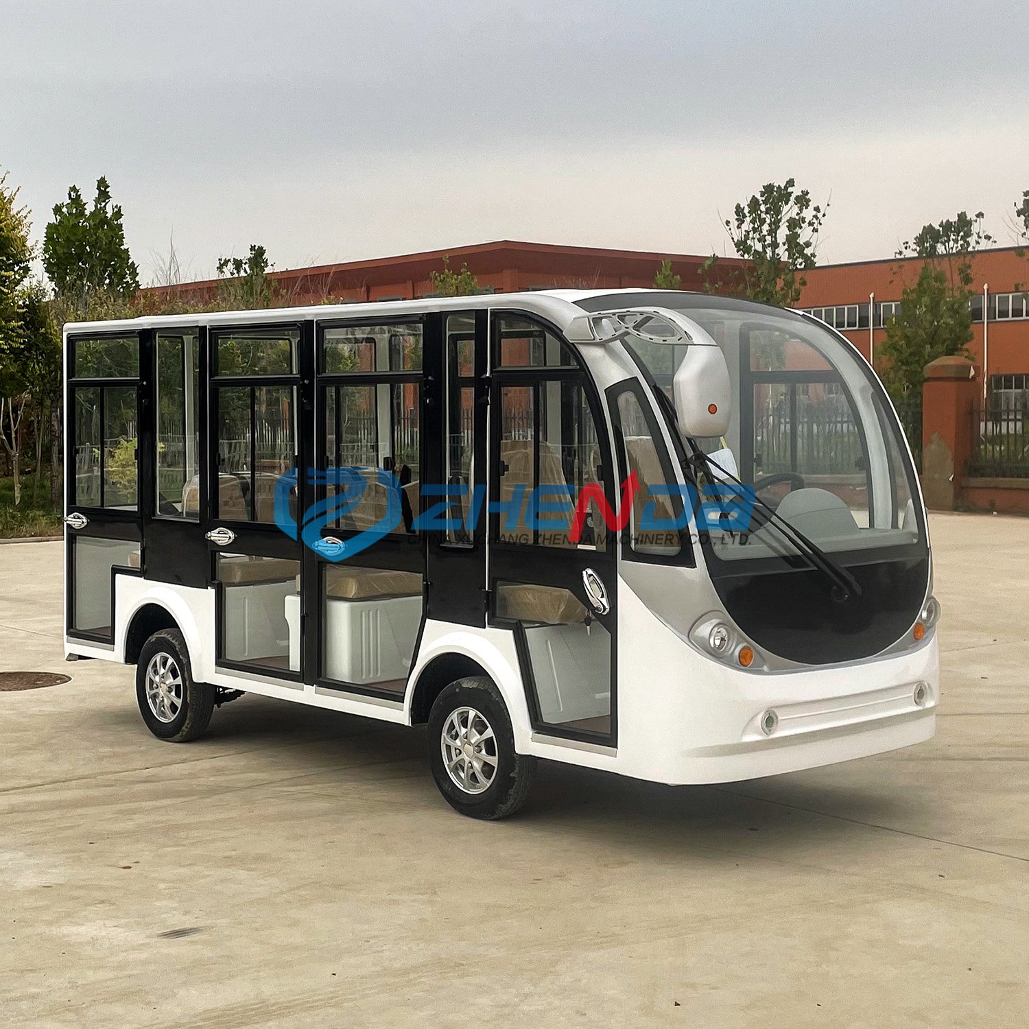 Factory Supply 14 Seater Scenery Spot Electric Tour Train Bus Tourist Shuttle Mini Sightseeing Car