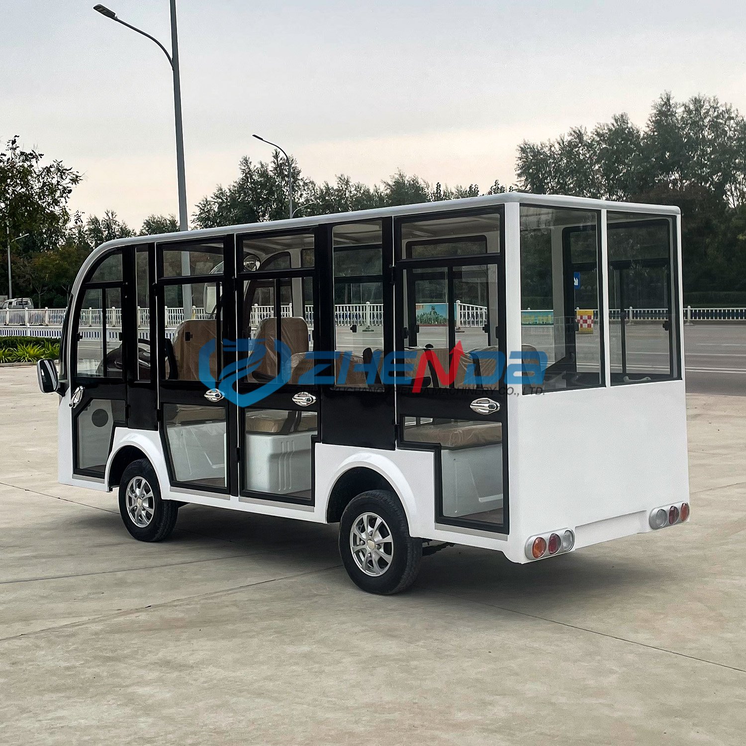 Factory Supply 14 Seater Scenery Spot Electric Tour Train Bus Tourist Shuttle Mini Sightseeing Car