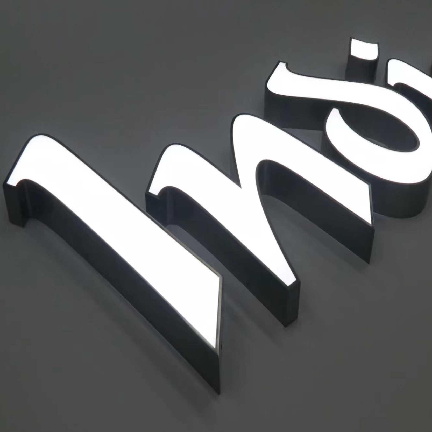 Custom LED Channel Letters Sign for Outdoor/Indoor Advertising Bar Decoration Acrylic/PC Material Storefront Vitrine Caixa Letra