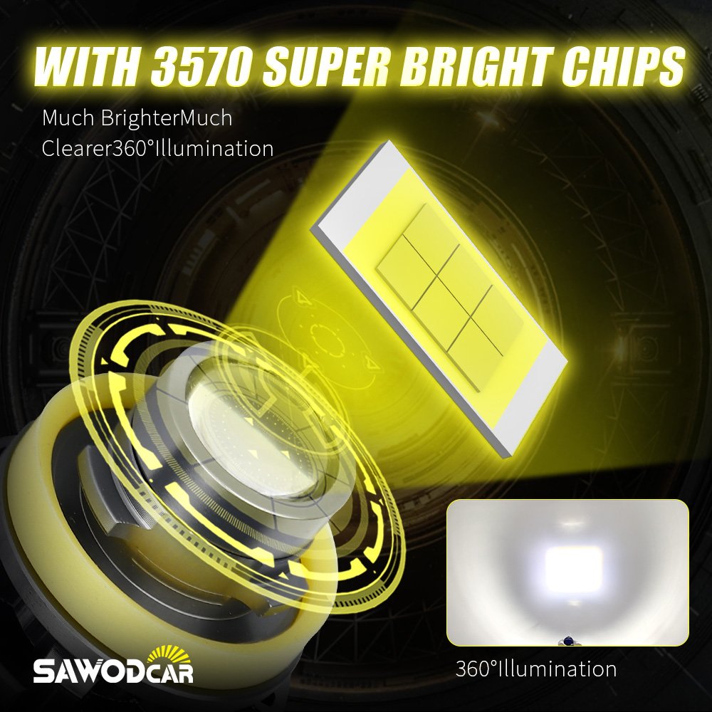 High Quality Fog Lens H7 H11 LED Car Fog Light Bulb 12600LM High Brightness 9005 9006 Auto LED Forward Lighting Bulb