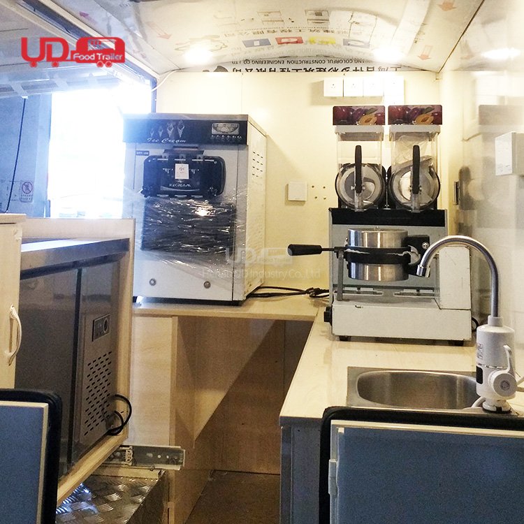 Electric Food Cart Juice Coffee Van Mobile Kitchen Pizza Candy Cart Ice Cream Shop Taco Hot Dog Truck Bus Food Truck