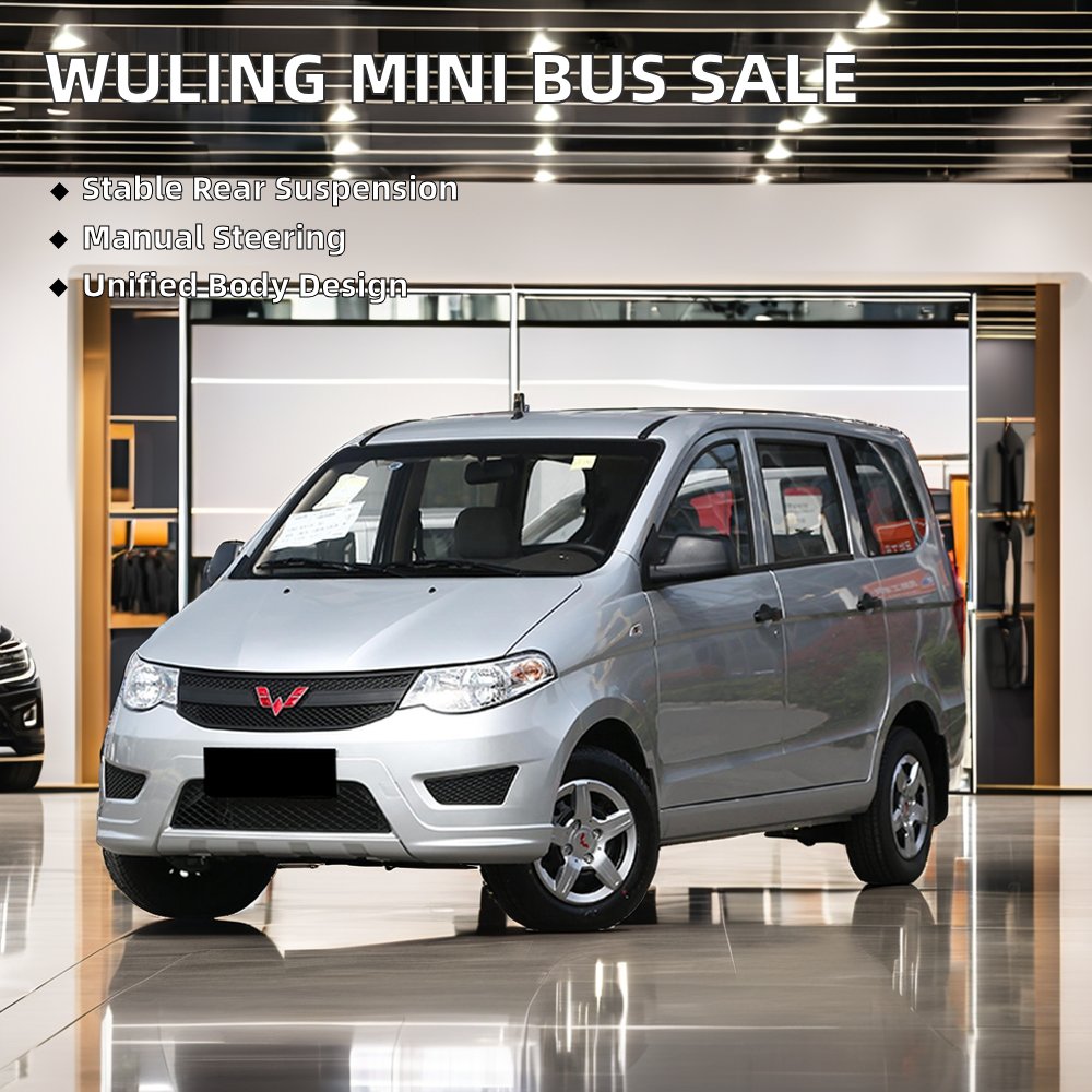 Wuling Hongguang Mini Bus Van 5/7/8 Seater Work Vans 1.5L Turbo Engine Automatic Petrol/Electric Left Manual Gearbox Cheap New