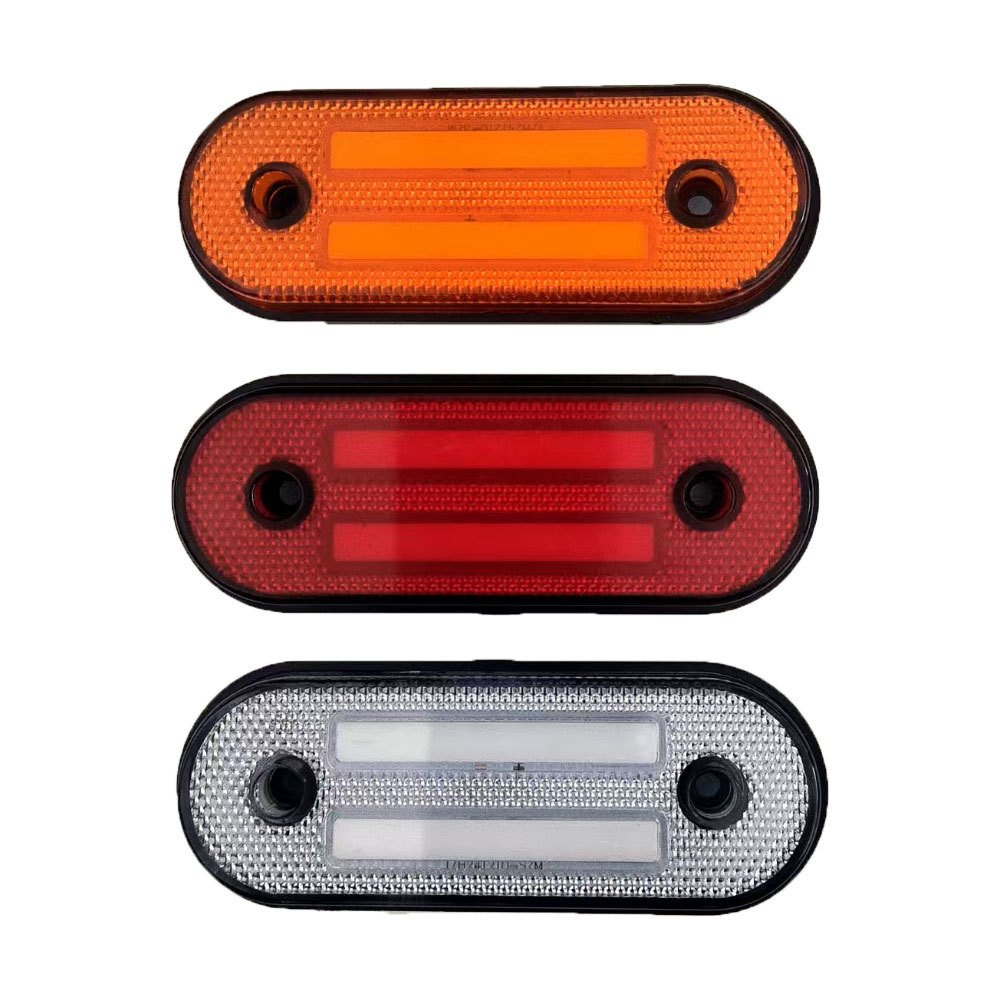 Luces Laterales Para Camion12V Indicador De Marcador Lateral, Luz Trasera Rojo Ambar, Para Furgonetas, Camiones, Remolques