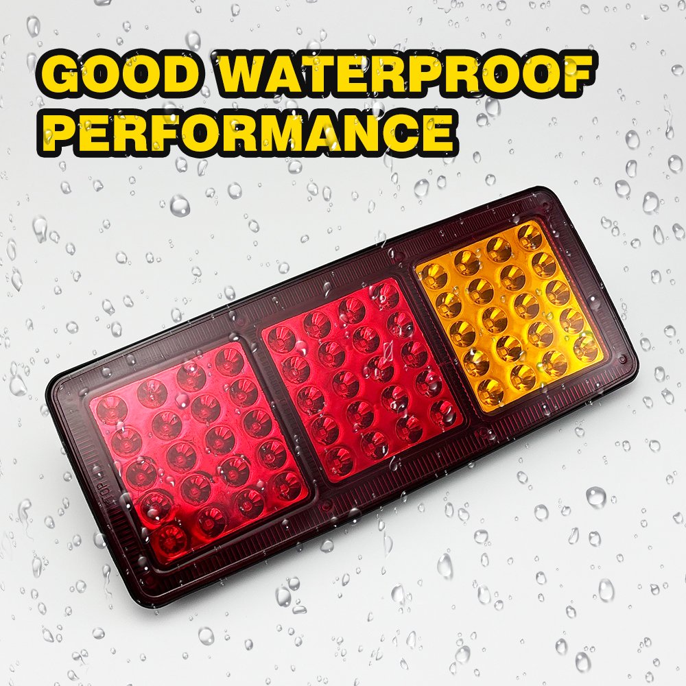24V Stop 60 Led Truck Rear Lamps Heavy Vehicle Tail Light Bus Marker Lamp Vehicle Amber Red Color
