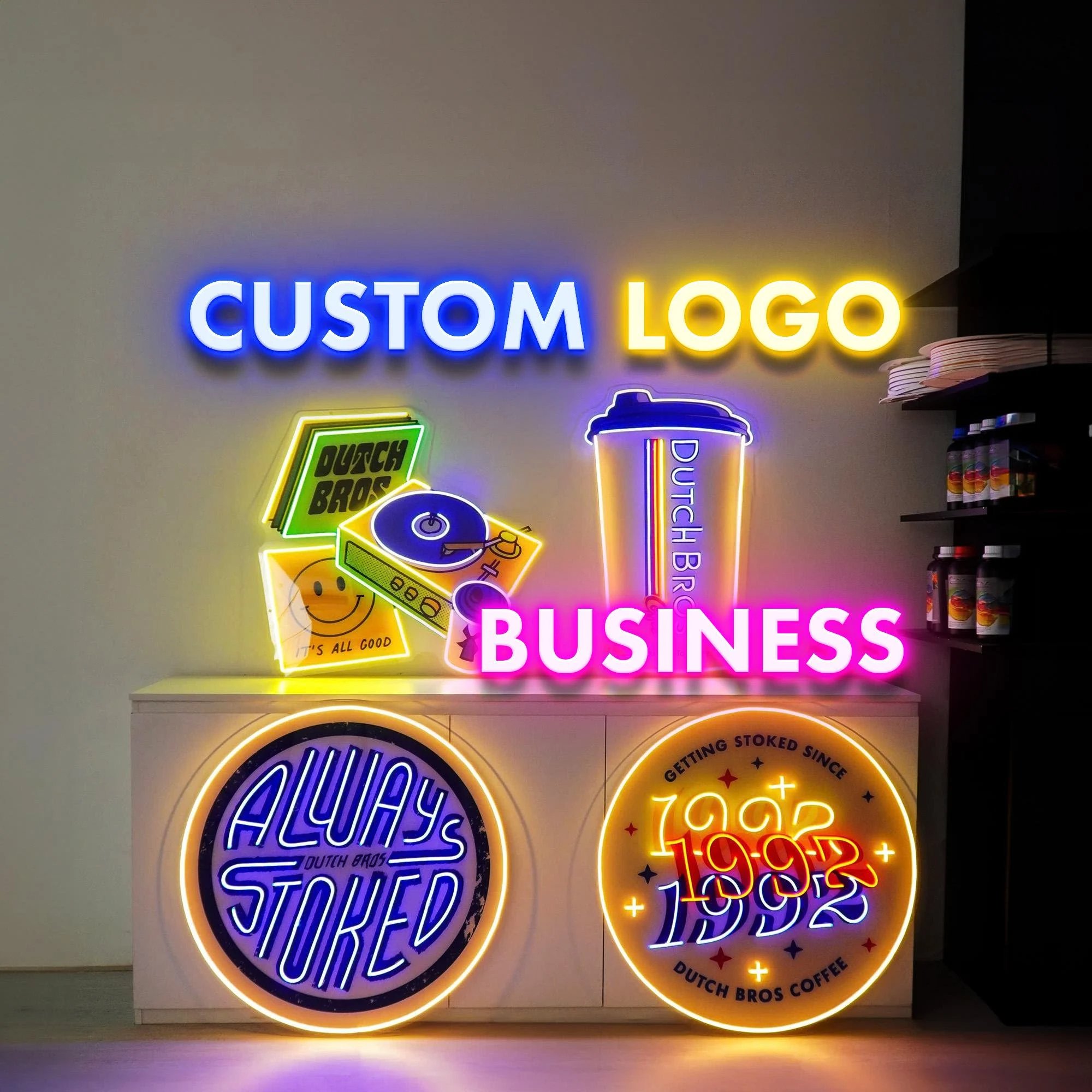 Custom UV Printed Neon Signs Personalized LED logo Sign Wall Art Home Decor Bright Light Signs for Events Businesses Light