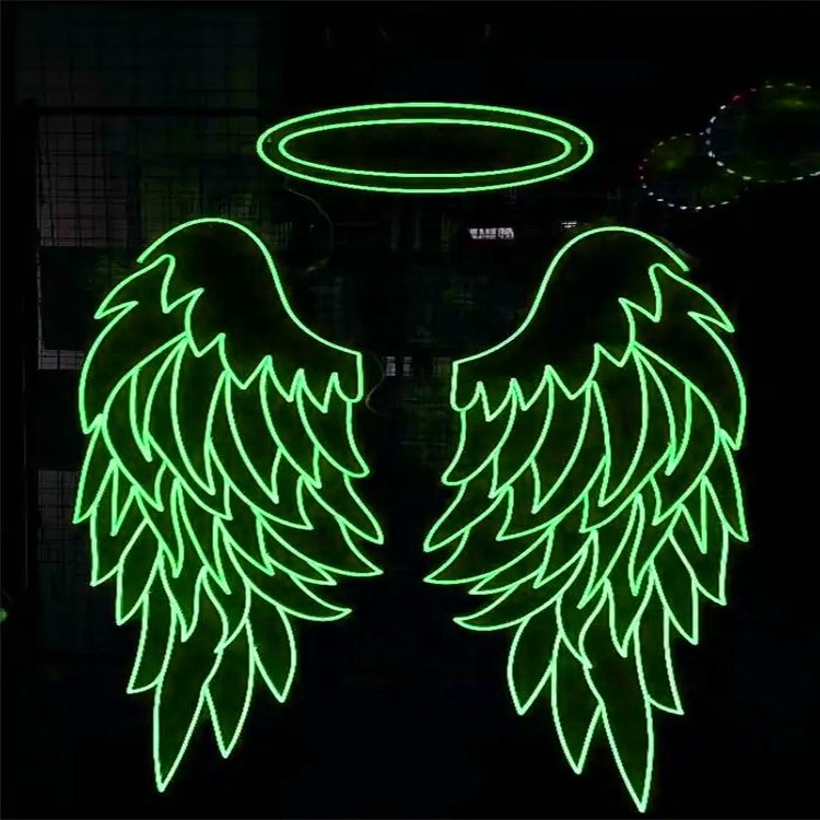 Very Popular LED Neon Sign Angle wings LED Neon Sign Light for Wall Decoration