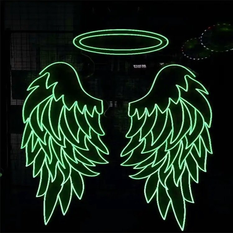 Very Popular LED Neon Sign Angle wings LED Neon Sign Light for Wall Decoration