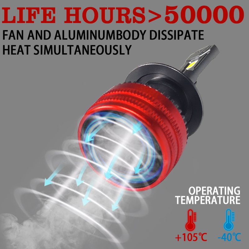 CAROLYN H4 H7 H11 100W 20000LM Car Truck LED Headlights CSP 3570 H11 9005 9006 9012 H4 Canbus H7 Led Fog Headlight Bulb12V 24V