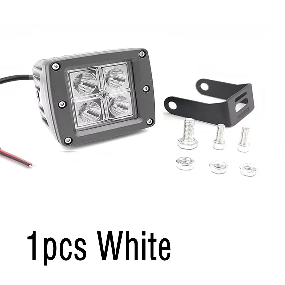 12-24V Mount LED Work Light ATV Jeep Tacoma Offroad Truck-New Fog Lamp Bright Pod Spot Flood Beam 5inch 16W Square Led Fog Lamp