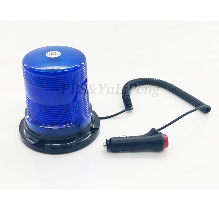 Factory cheap hot sale Blue Magnetic Strobe Beacon Warning Flash Emergency Light for Ambulance Construction Truck School Bus