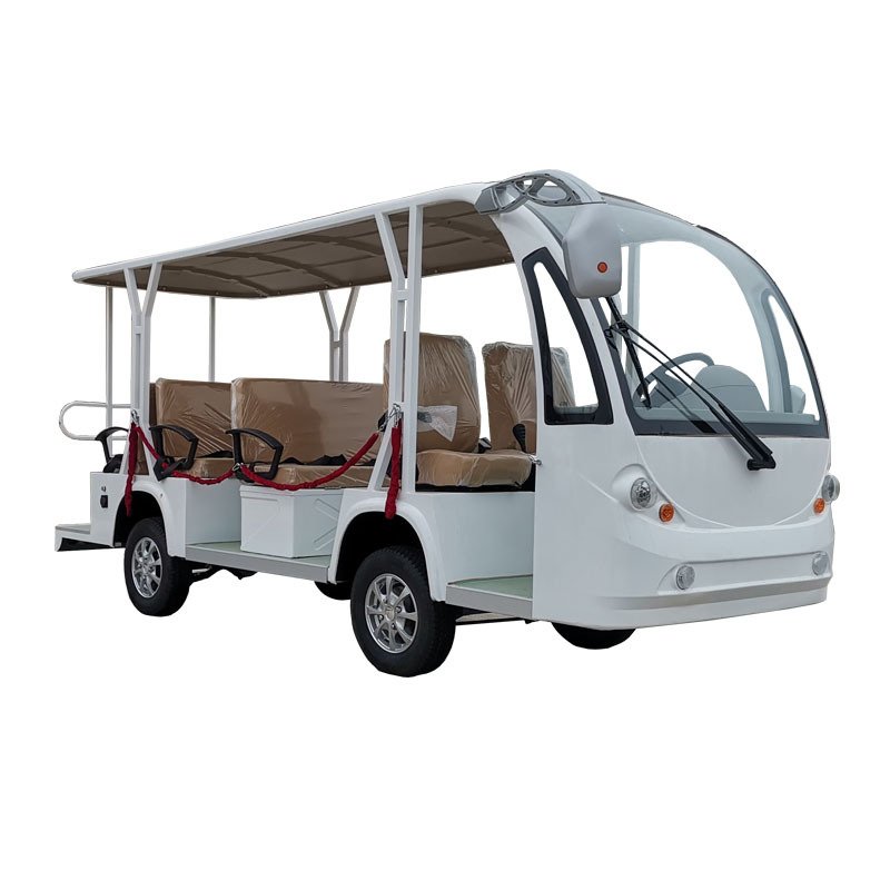 Eco-friendly Parison 11 Seats White Electric Sightseeing Bus & Car Golf Cart 202503SDZX12PTPR370
