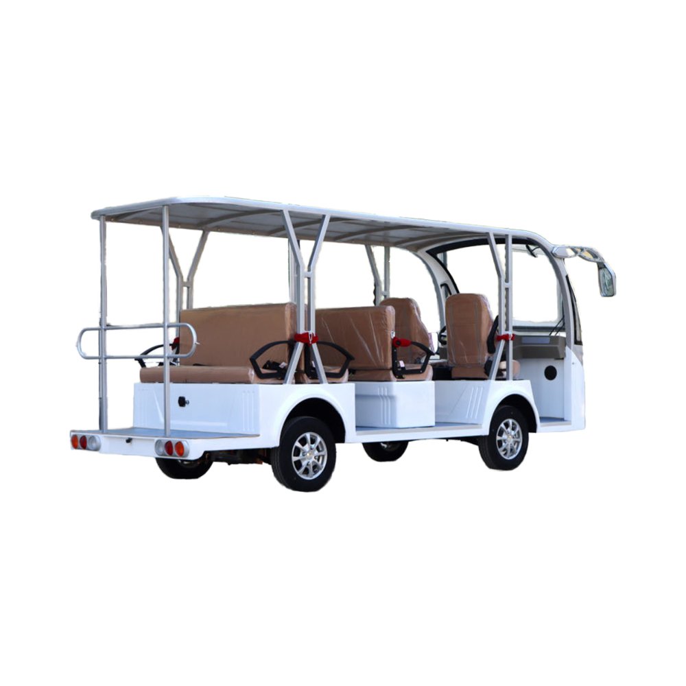 Eco-friendly Parison 11 Seats White Electric Sightseeing Bus & Car Golf Cart 202503SDZX12PTPR370