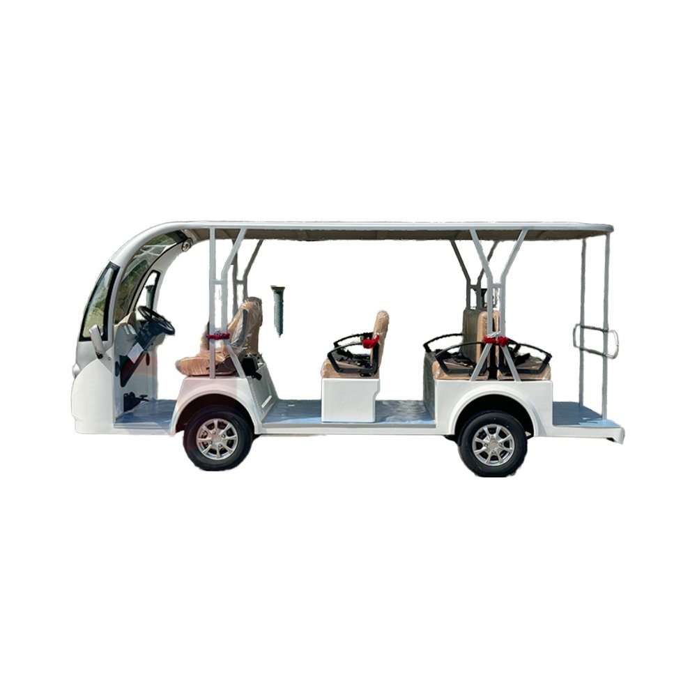 Eco-friendly Parison 11 Seats White Electric Sightseeing Bus & Car Golf Cart 202503SDZX12PTPR370