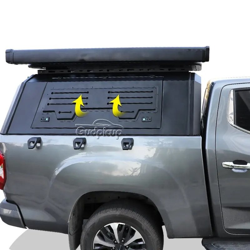 Custom 4x4 Waterproof Truck Camper Hilux Canopy Pickup Hardtop Aluminum Canopy Topper for Hilux Ford Ranger Raptor Gladiator