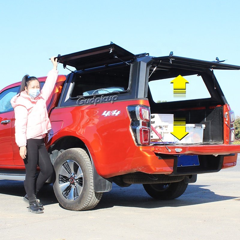 Custom 4x4 Waterproof Truck Camper Hilux Canopy Pickup Hardtop Aluminum Canopy Topper for Hilux Ford Ranger Raptor Gladiator