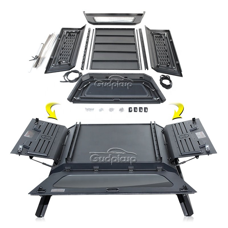Custom 4x4 Waterproof Truck Camper Hilux Canopy Pickup Hardtop Aluminum Canopy Topper for Hilux Ford Ranger Raptor Gladiator