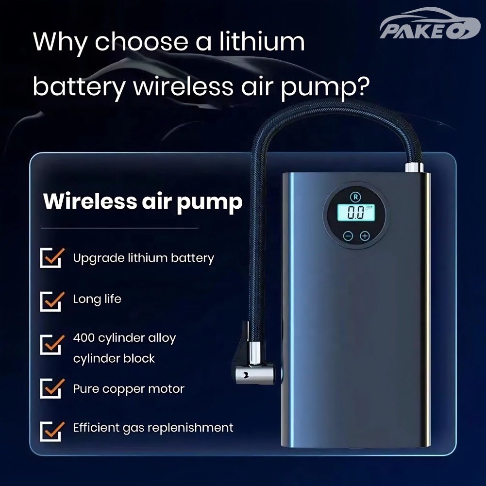 150 PSI Smart Digital 12V Abs Electric Inflator Touch Screen Wireless USB Portable Compressed Air Pump Cost-effective New Item