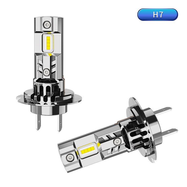 Asruex Led Headlights 23S-H7 Cheap and All in One Electroplated Silver 40W 3500LM 6500K Led Headlight for Cars