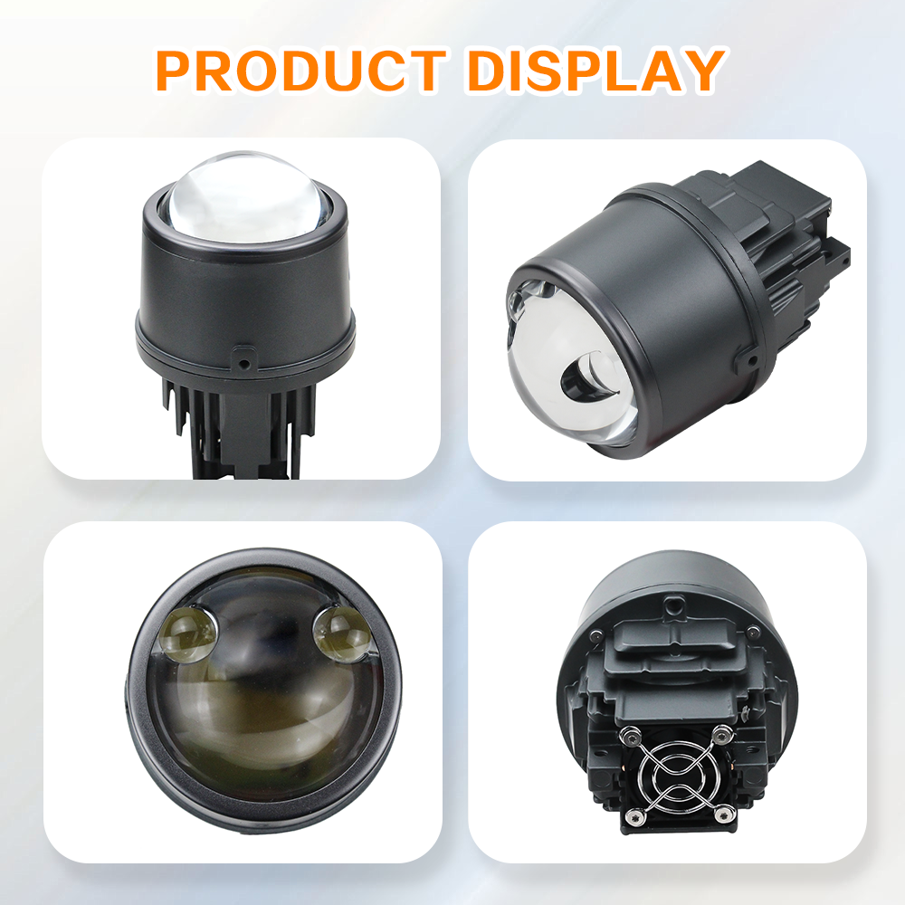 Wholesale F30 Tri Color Projector 10000LM 6000K 106W Waterproof 3 Inch Fan Dissipation Bi LED Lens Fog Light Bulbs Projector