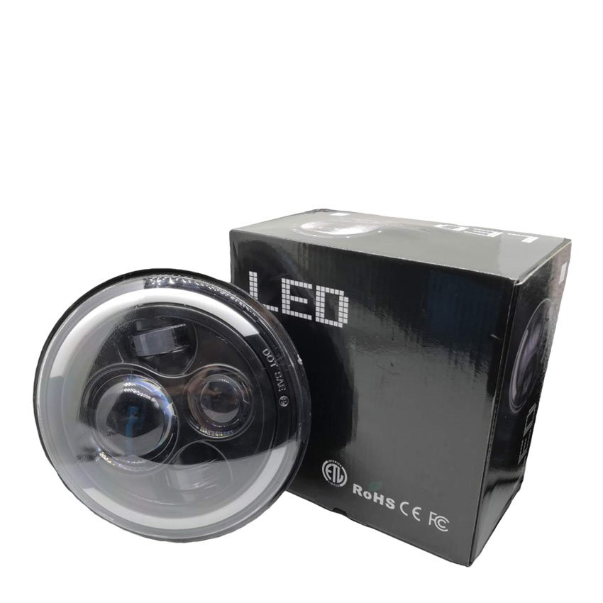 Auto Lighting Systems Factory Supply Motorcycles Spotlight 7inch High Low Beam Round H4 jeep Led Headlights for jeep wrangler