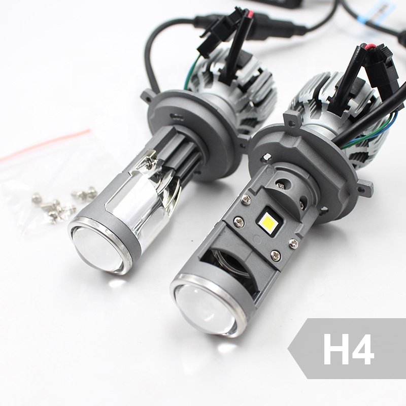 JG 8000lm Mini Projector Lens LED G7 H7/H4 High-Low Beam Motorcycle/car Headlight Car Lighting Bulbs