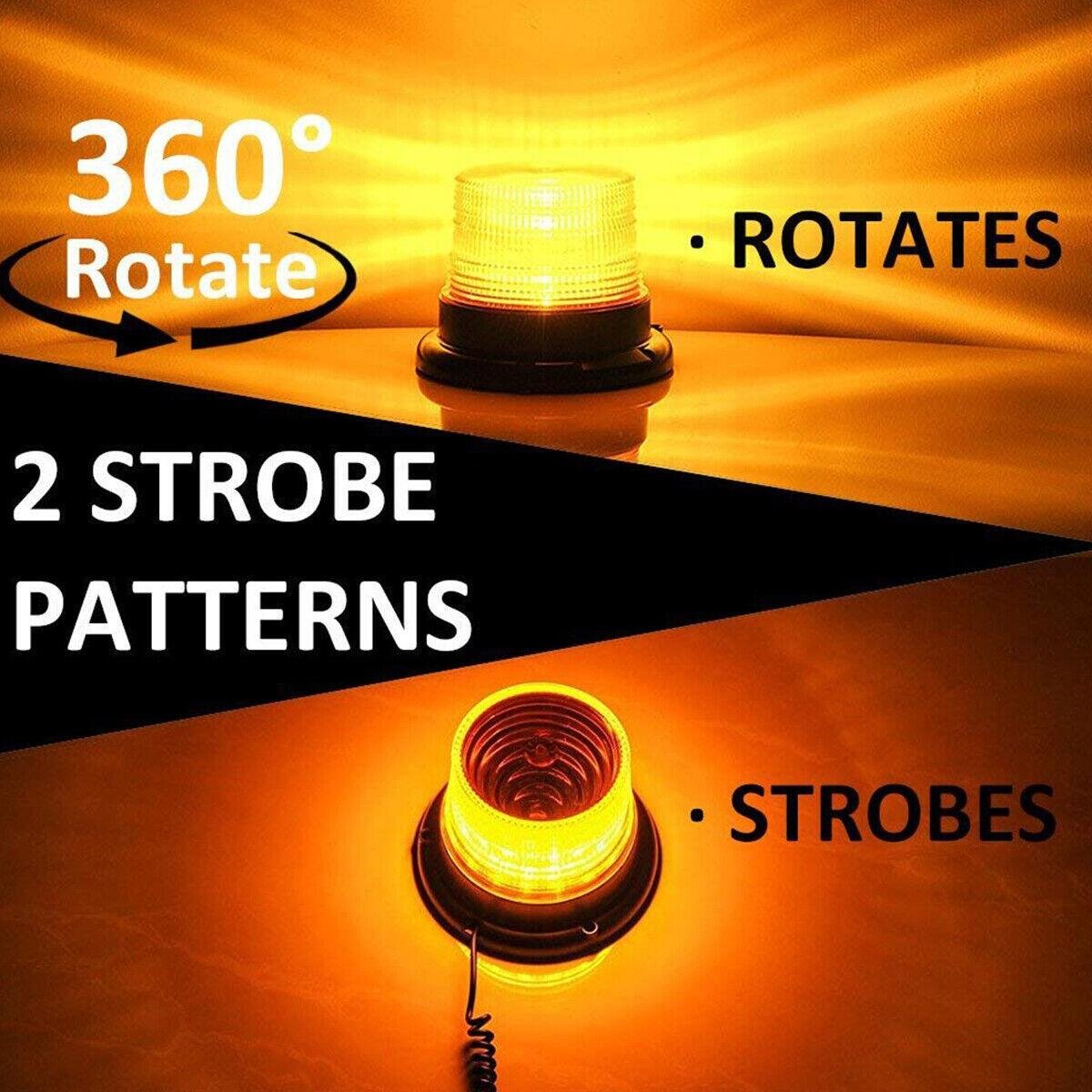 2023 New Style Amber Led Strobe Beacon Warning Light Emergency Strobe Light Led Beacon Warning Light for Car Truck Bus