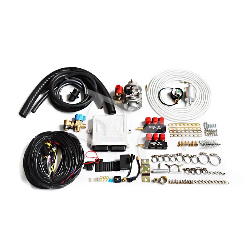 Gnc Gnv Atuo Parts Autogas Sequential Injection 6 Cyl Conversion Kit 5th Generation Fuel System for Automobile Bus Truck