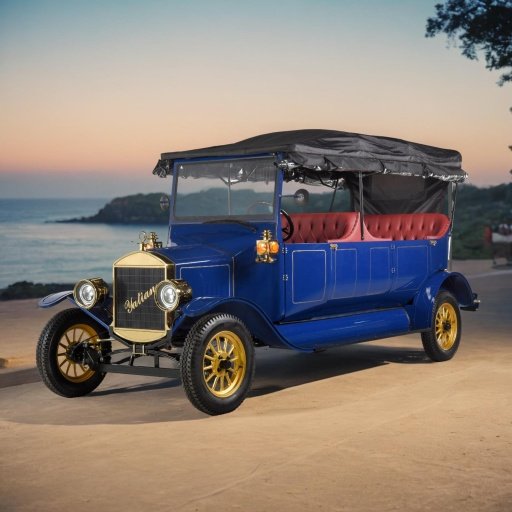 Despoit With Electric Classic Car With Canopy Comfortable Sightseeing Vintage Car Leisure Travel Classic Car