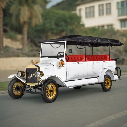 Despoit With Electric Classic Car With Canopy Comfortable Sightseeing Vintage Car Leisure Travel Classic Car