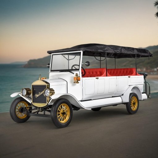 Despoit With Electric Classic Car With Canopy Comfortable Sightseeing Vintage Car Leisure Travel Classic Car
